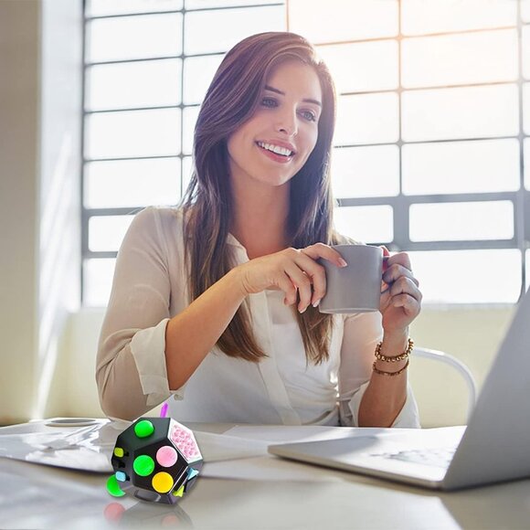 Dodecagon Cube Toys Anti-Anxiety,Relieves Stress 12 Sided Fidget Toys(1 Set(Any - Picture 6 of 15